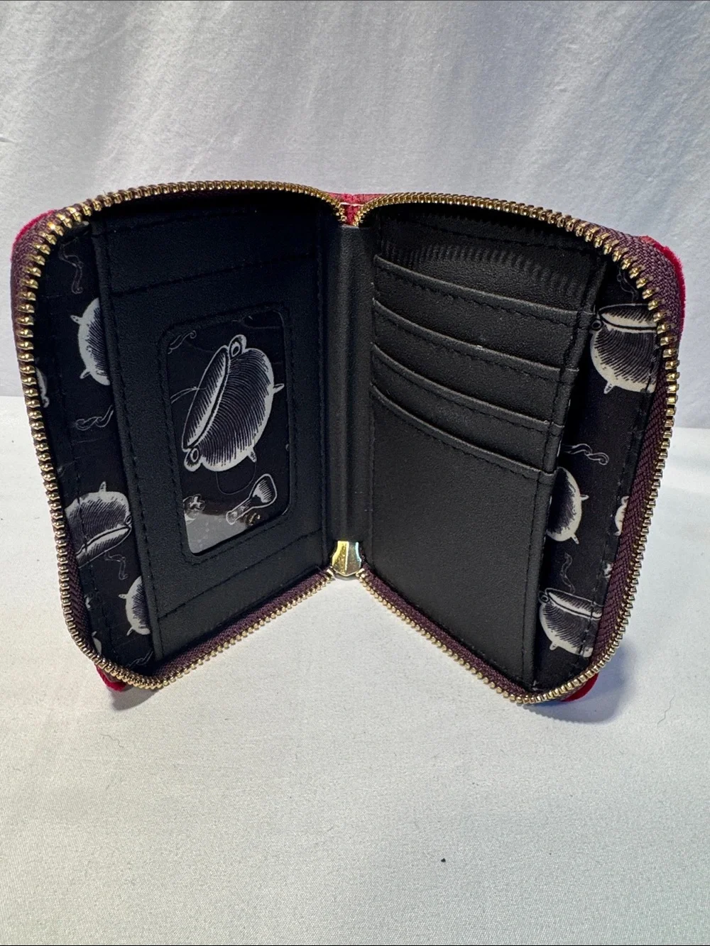 Loungefly Burgundy Velvet 'I Smell Children' Coin Purse